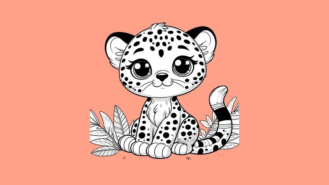 Cheetah Coloring Pages