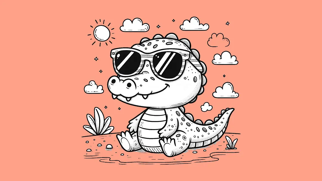 Crocodile Coloring Pages