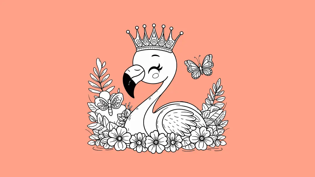 14 Flamingo Coloring Pages (Free PDF Printables)