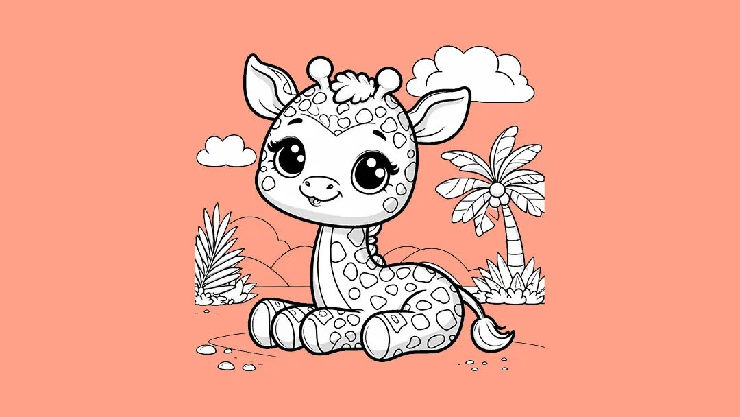 Giraffe Coloring Pages