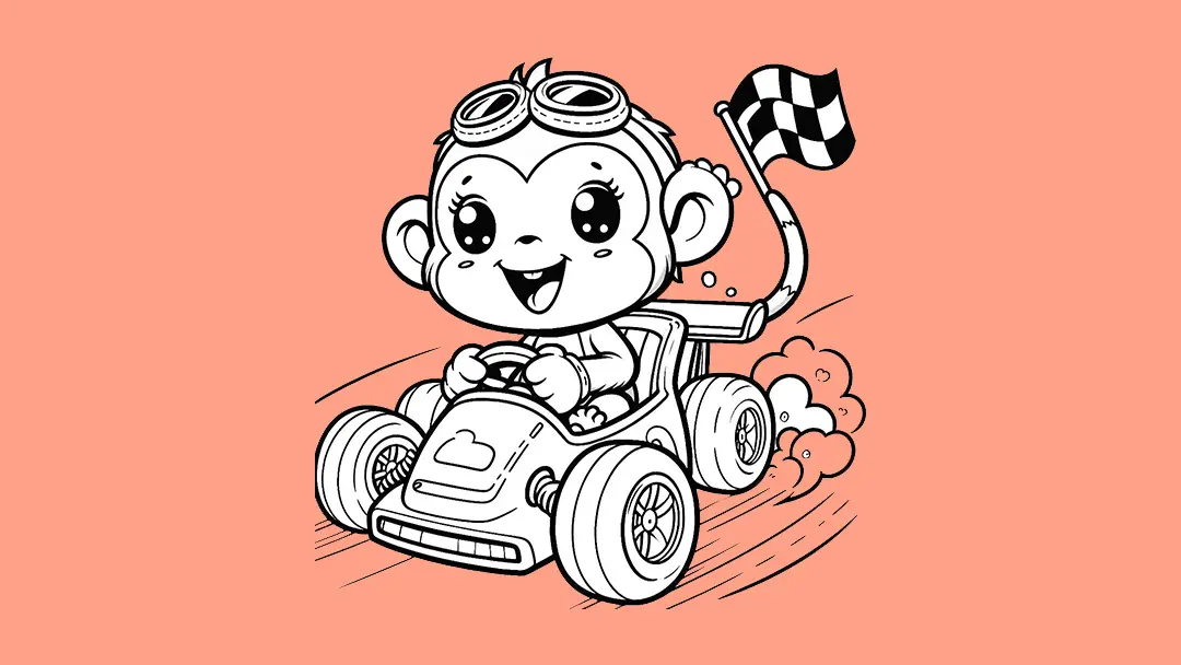 Monkey Coloring Pages