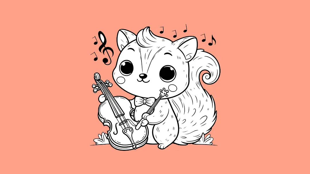 Squirrel Coloring Pages