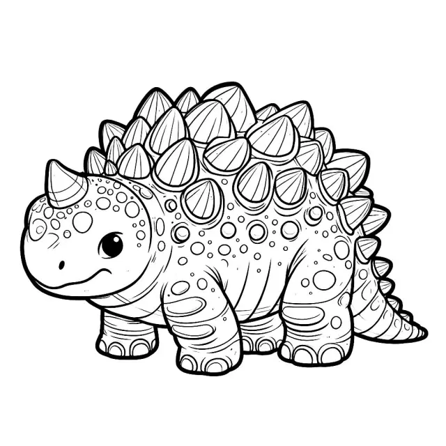 Ankylosaurus Coloring Pages