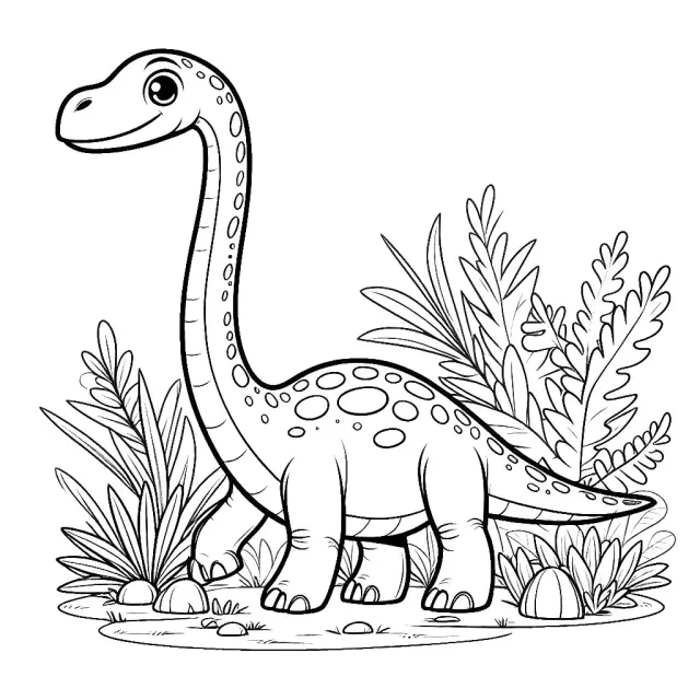 Diplodocus Coloring Pages