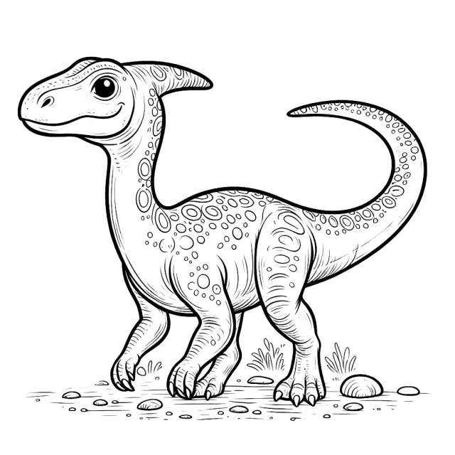 Parasaurolophus Coloring Pages