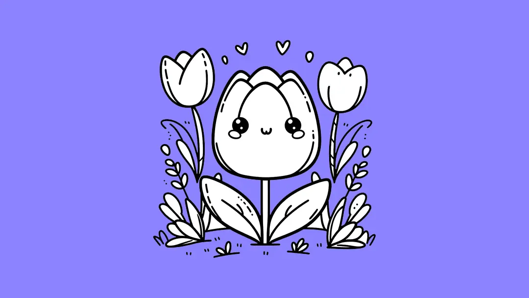 Tulip Coloring Pages