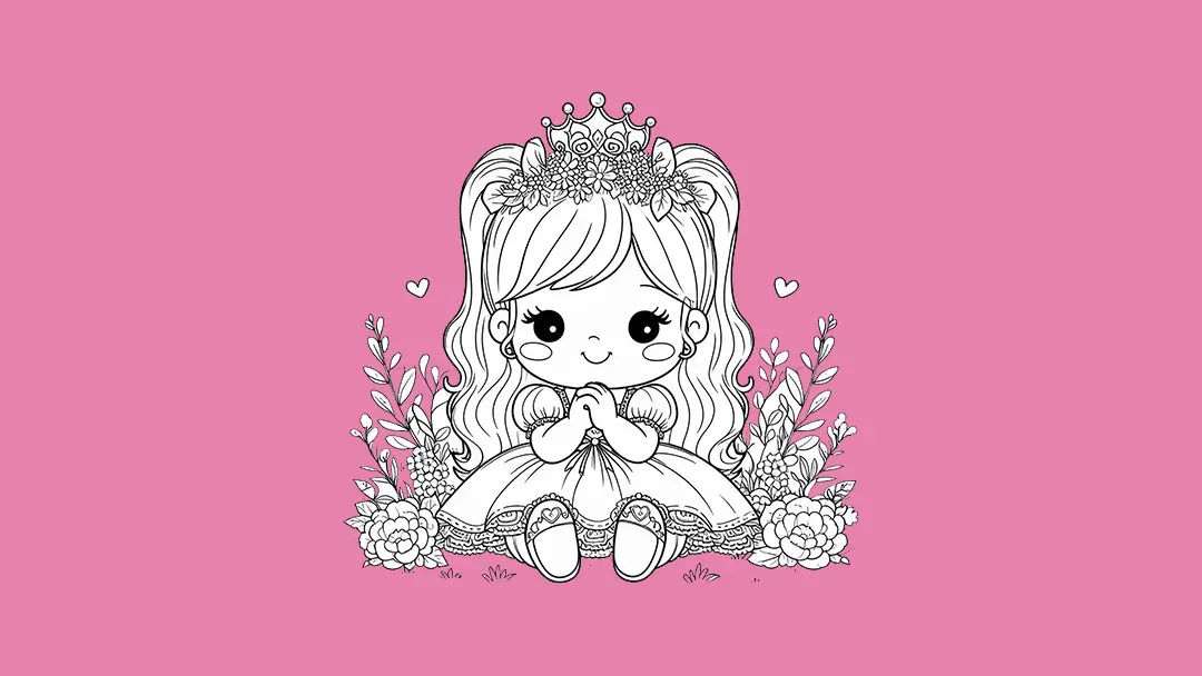 Baby Princess Coloring Pages