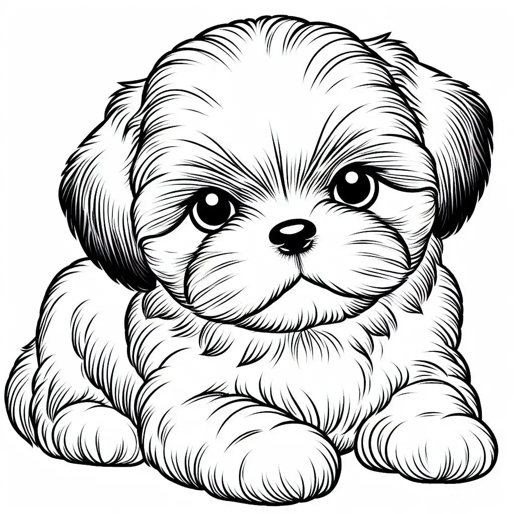 30 Free Printable Baby Puppy Coloring Pages For Kids! - Kidswiki