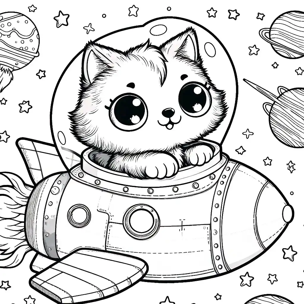 31 Cute Cat Coloring Pages for Kids! Free Printable – Kidswiki