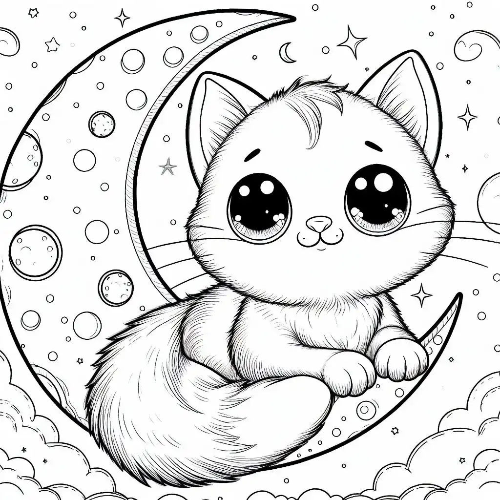 31 Cute Cat Coloring Pages for Kids! Free Printable – Kidswiki