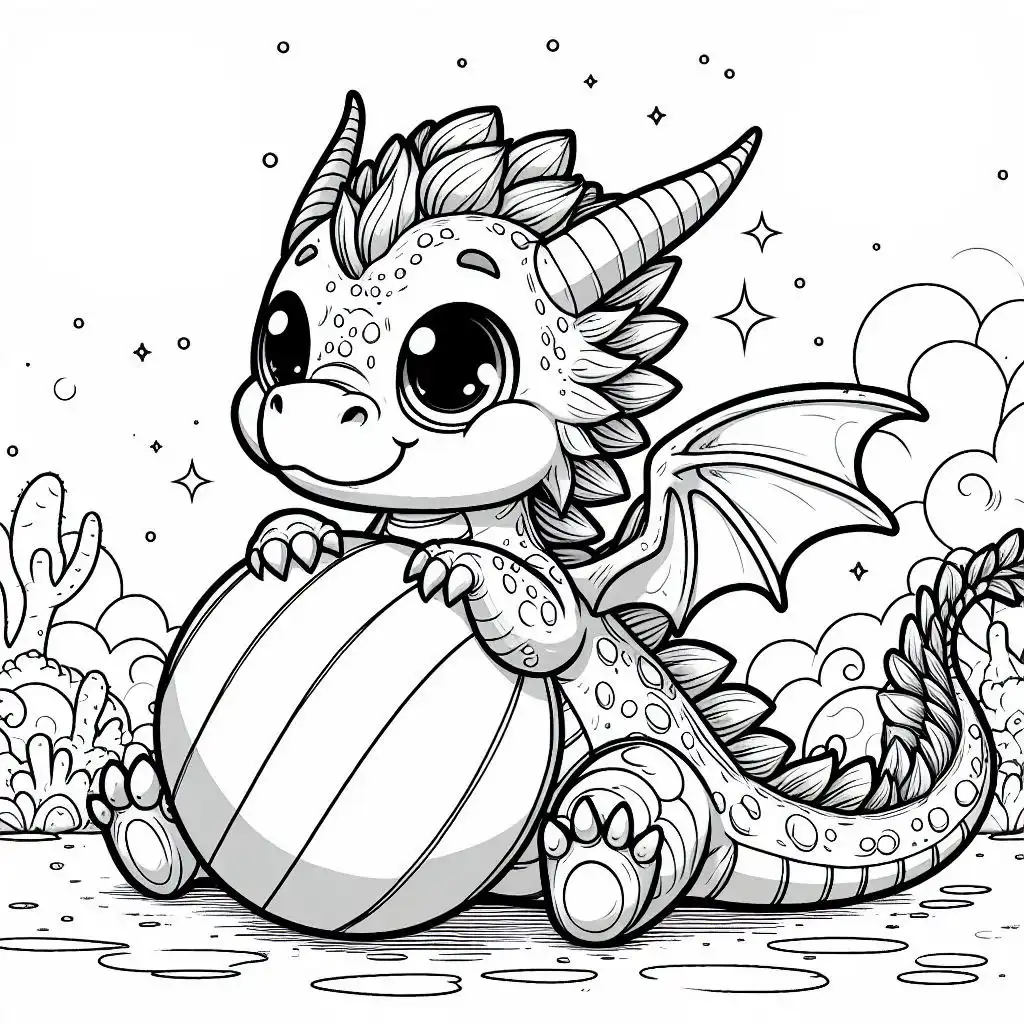 33 Cute Dragon Coloring Pages For Kids! Free Printable - Kidswiki