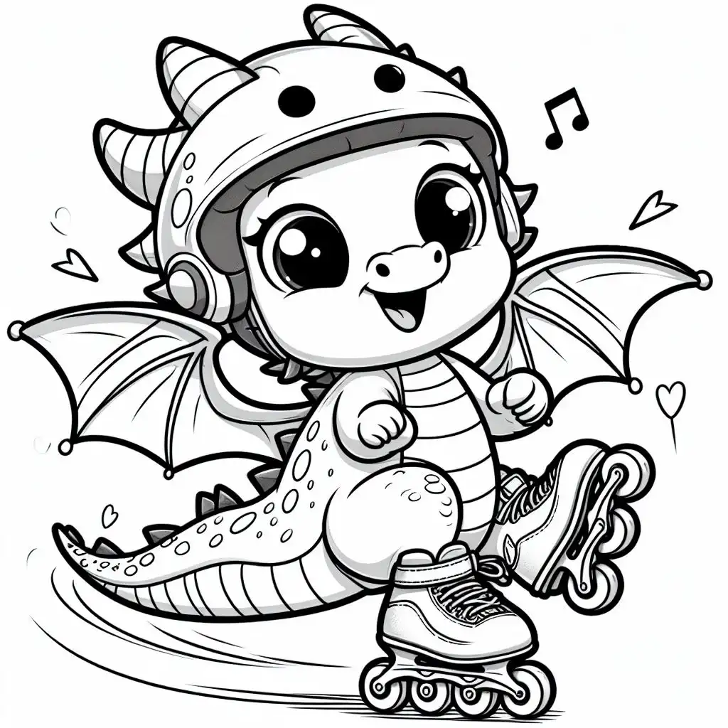 Dragon skateboarding