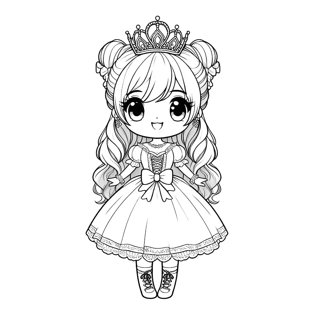 Cute Princess Coloring Pages 2