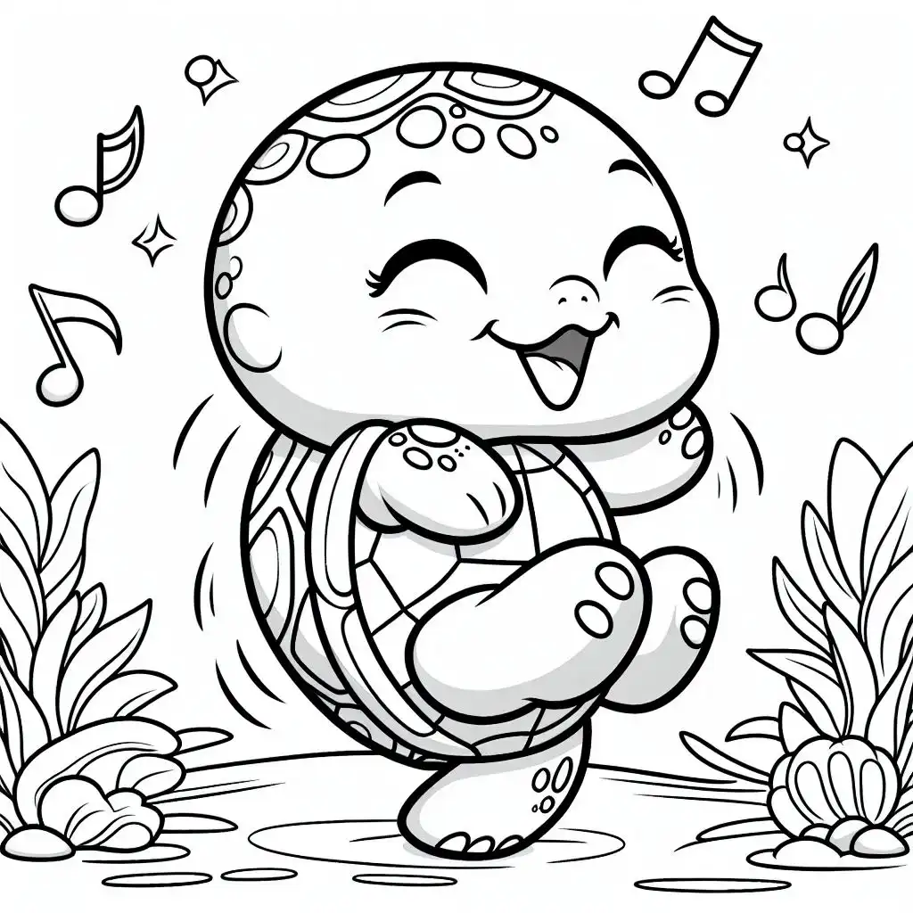 Dancing Turtle with Joy