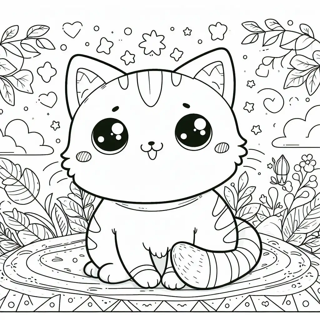 Free Printable Cat Coloring Pages - Kidswiki