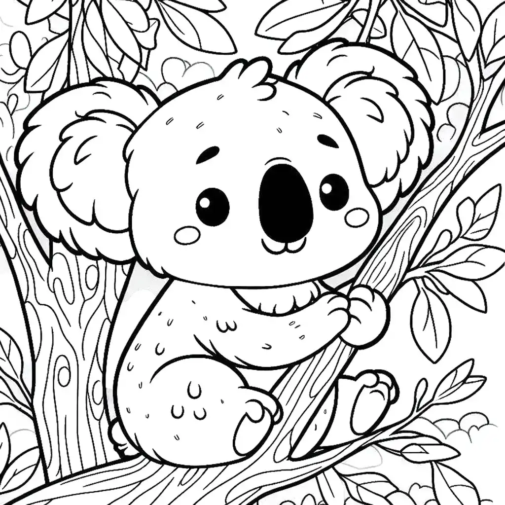 koala coloring pages 10 동물 색칠도안