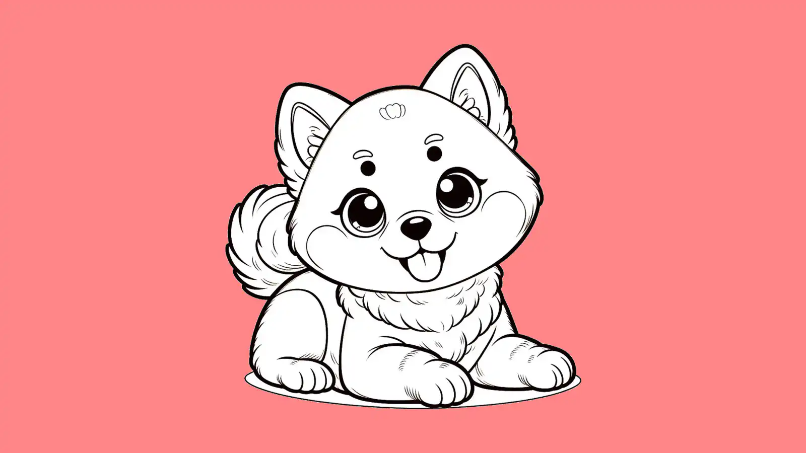 Baby Puppy Coloring Pages 1