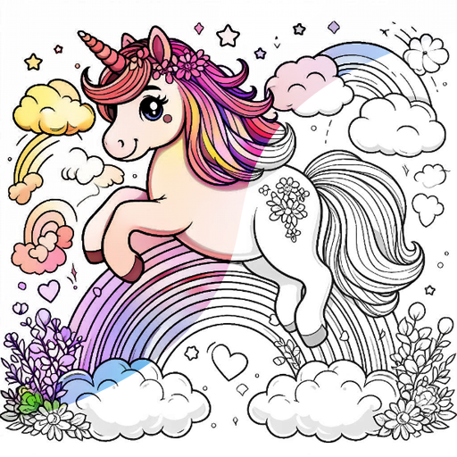 coloring unicorn post1 thumb Coloring Pages, Unicorn