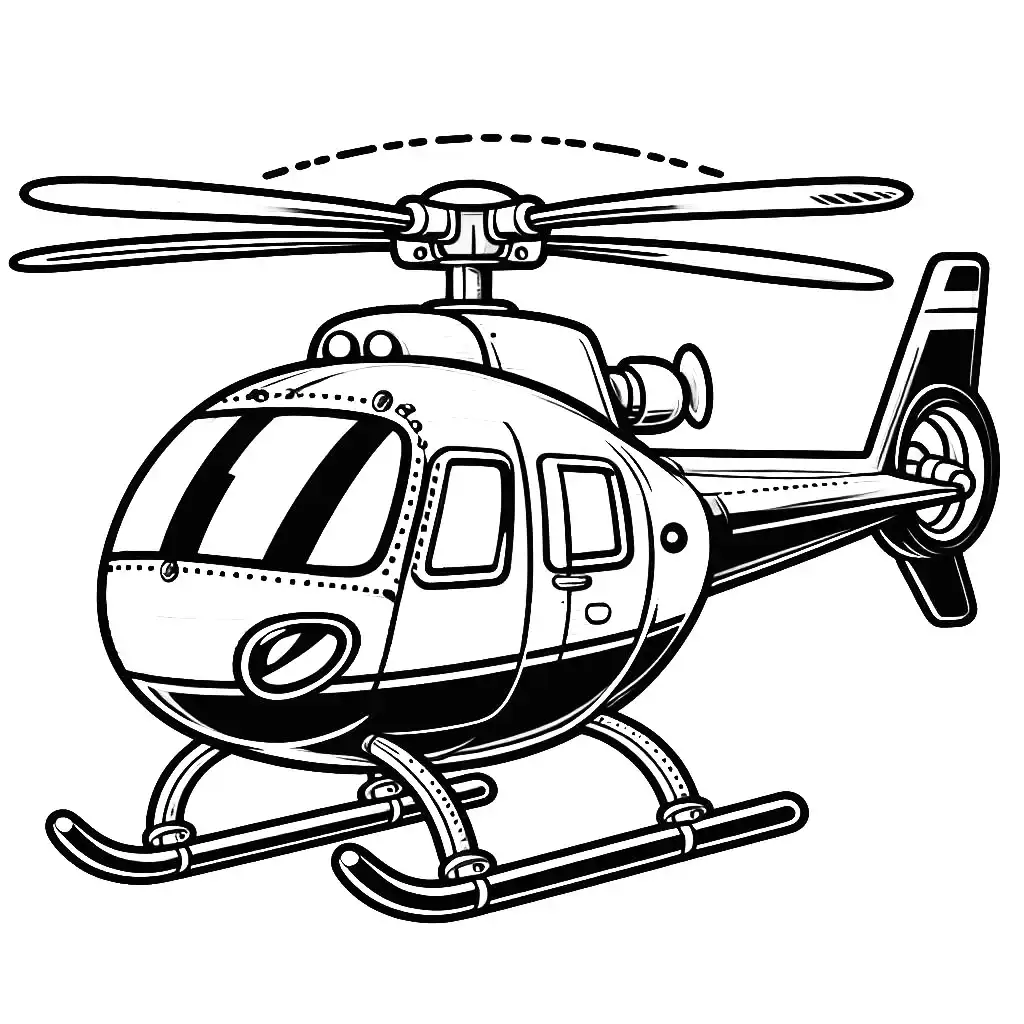 헬리콥터 색칠공부 도안 12
